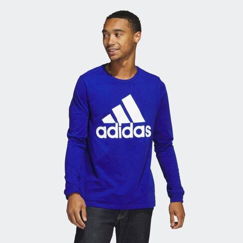 adidas Amplifier Long Sleeve Badge of Sport Tee Men's in Saudi Arabia