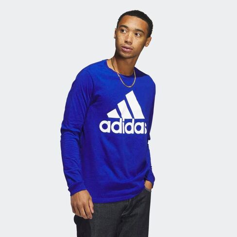 adidas Amplifier Long Sleeve Badge of Sport Tee Men's in Saudi Arabia