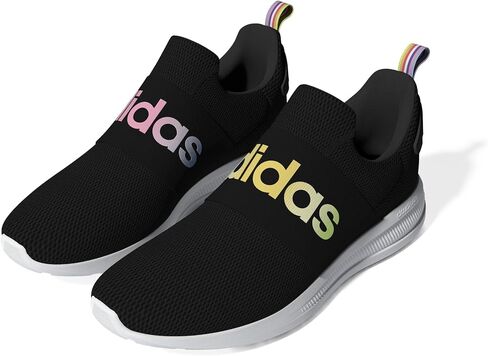 حذاء الجري Lite Racer Adapt 4.0 للرجال من adidas، أسود/Semi Turbo/Pulse Amber، 7.5 in Kuwait