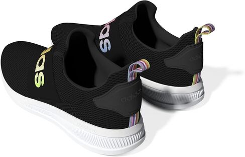 حذاء الجري Lite Racer Adapt 4.0 للرجال من adidas، أسود/Semi Turbo/Pulse Amber، 7.5 in Kuwait