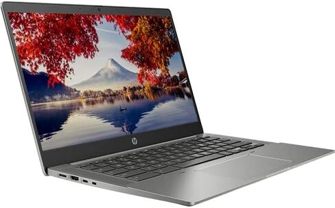 2022 HP 14 بوصة FHD IPS تعمل باللمس Chromebook، Intel Quad-Core 11th Gen i5 حتى 4.10 جيجا هرتز، 8 جيجا رام، 256 جيجا SSD، قارئ بصمات الأصابع، لوحة مفاتيح بإضاءة خلفية، الجيل السادس من WiFi، نظام تشغيل Chrome (Dale Gray) (متجدد) in Kuwait