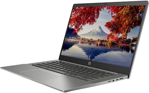 2022 HP 14 بوصة FHD IPS تعمل باللمس Chromebook، Intel Quad-Core 11th Gen i5 حتى 4.10 جيجا هرتز، 8 جيجا رام، 256 جيجا SSD، قارئ بصمات الأصابع، لوحة مفاتيح بإضاءة خلفية، الجيل السادس من WiFi، نظام تشغيل Chrome (Dale Gray) (متجدد) in Kuwait