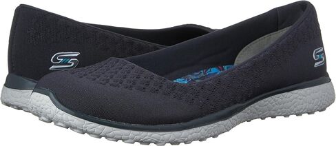 Skechers Microburst One Up Womens Slip On Skimmer Sneakers Charcoal 8.5 in Saudi Arabia