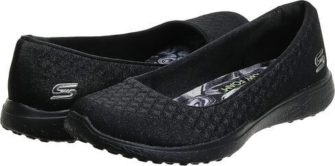 Skechers Microburst One Up Womens Slip On Skimmer Sneakers Charcoal 8.5 in Saudi Arabia