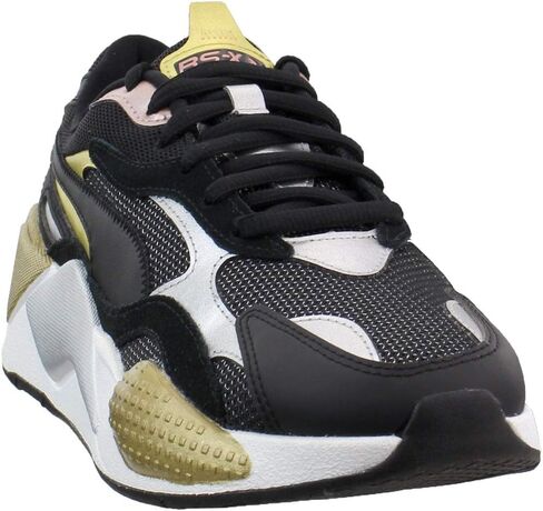 PUMA Womens Rs-X3 Metallic Lace Up Sneakers Shoes Casual - Black in Kuwait