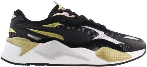 PUMA Womens Rs-X3 Metallic Lace Up Sneakers Shoes Casual - Black in Kuwait