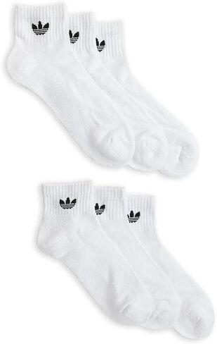 adidas Men's Athletic Cushioned Quarter Sock (6-Pair) (Shoe: 6-12, White Originals) in Saudi Arabia