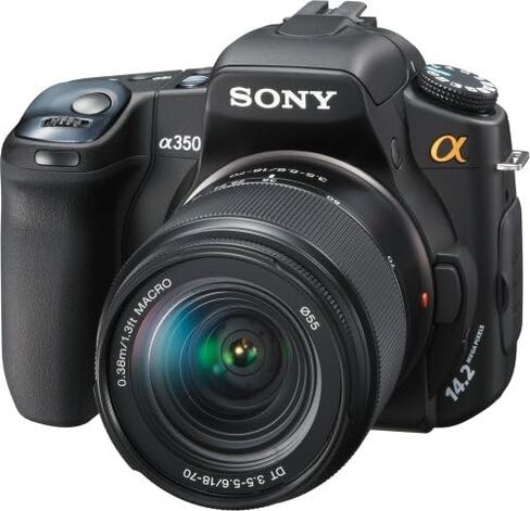 Sony Alpha DSLRA350K 14.2MP Digital SLR Camera with Super SteadyShot Image Stabilization DT 18-70mm f/3.5-5.6 Zoom Lens in Saudi Arabia