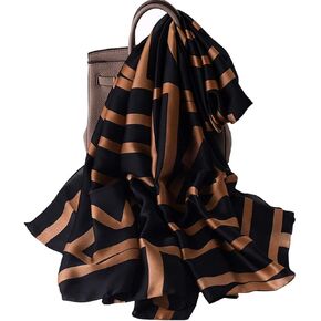 أوشحة عصرية من K-Elewon بملمس حريري، شالات طويلة خفيفة الوزن للنساء in Kuwait