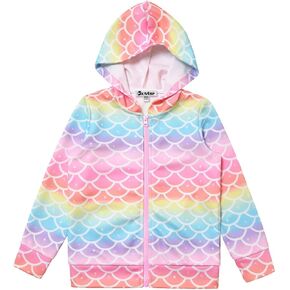 Girls Zip Up Hoodie Jacket Unicorn Sweatshirt with Pockets in Kuwait
