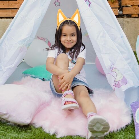 IKUHRMO Blue Ears Headband, Halloween Headwear Animal Cosplay Birthday Party Accessories for Adult Kids in Kuwait