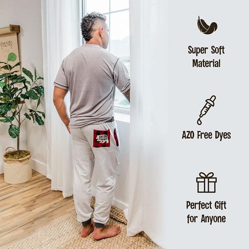 بنطال رياضي رجالي من Lazy One، مريح، دافئ، بجيوب in Kuwait