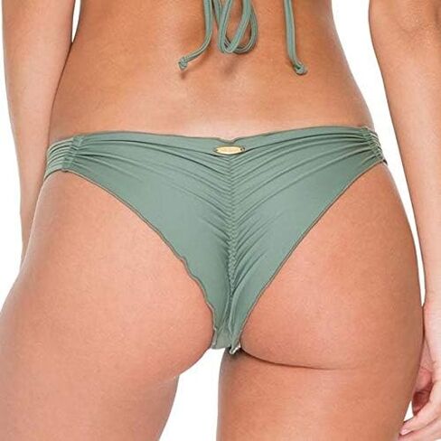 بيكيني نسائي ماركة Luli Fama COSITA BUENA WAVEY BRAZILIAN RuCHED BACK RuCHED Bikini Bottoms (عبوة من 1) in Saudi Arabia