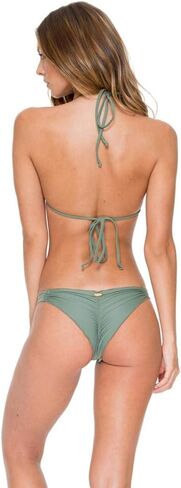 بيكيني نسائي ماركة Luli Fama COSITA BUENA WAVEY BRAZILIAN RuCHED BACK RuCHED Bikini Bottoms (عبوة من 1) in Saudi Arabia