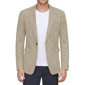 J.VER Mens Casual Blazer Sport Coat One Button Business Stylish Suit Jacket