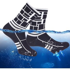 RANDY SUN Waterproof Socks, Unisex Hiking Wading Trail Running Kayaking Crew Socks