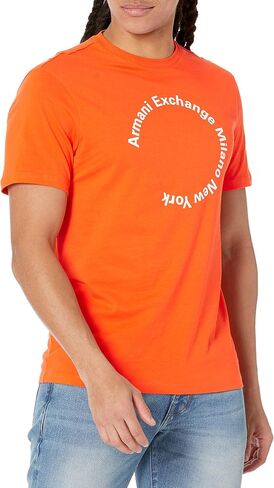 A|X ARMANI EXCHANGE Men's Circle Armani Milan Ny Tee in Saudi Arabia