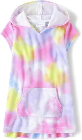 The Children's Place,Short Sleeve Cover Up,girls,Neon Peony,X-Large in Saudi Arabia