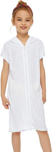 Jimmy Baha·mas Girls' Swim Cover Up with Absorbent Terry Fabric Sizes 6-13 Years in Kuwait