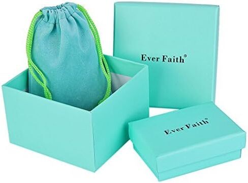 EVER FAITH قلادة أولية صغيرة 925 مكعبة من الفضة الإسترليني زركونيا Y على شكل حرف الوهق قلادة سوليتير قلادة مجوهرات للمرأة in Kuwait