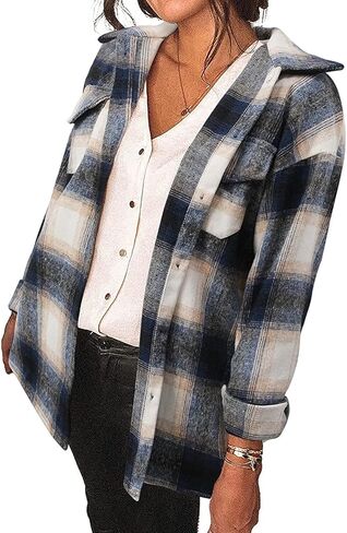 ZEOSHOW Womens Corduroy Button Down Shirt Oversized Long Sleeve Casual Blouse Jacket with Pocket in Saudi Arabia