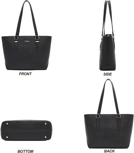 YZAOLL Purses for Women Faux Leather Medium Large Tote Satchel Shoulder Purse Handbag Wallet set in Kuwait