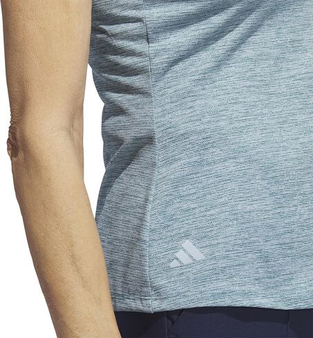 adidas Womens Womens Essentials Heathered Mock-Neck Sleeveless Golf Polo Shirt in Saudi Arabia