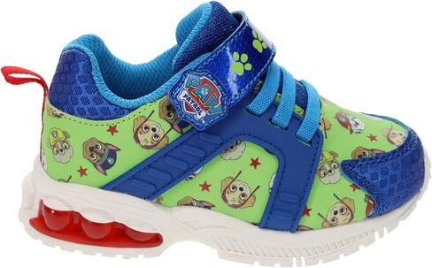 حذاء الجري Paw Patrol للأطفال الصغار، حذاء رياضي غير متطابق مع حزام لاصق فيلكرو، أزرق/أخضر، مقاس الأطفال الصغار من 7 إلى مقاس الأطفال الصغار 12 in Saudi Arabia