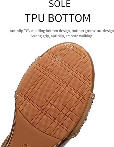 WOJWSKI Women's Slide Wedge Sandal Open Toe High Heel Zipper Back Platform in Kuwait