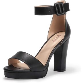 IDIFU Women's IN4 Sabrina Platform Chunky High Heels Ankle Strap Heeled Sandals Wedding Party Dress Shoes