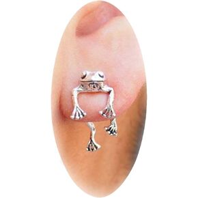 Frog Earrings for Women Frogs Jewelry Frog Studs Earrings Ear Cuff Earrings Gifts Frog Stuff Trendy for Wife Girlfriend