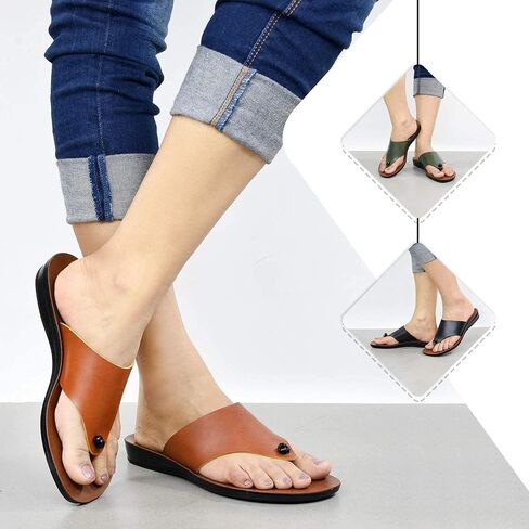 Aerosoft Orthotic Comfortable Split-Toe Flat Slide Casual Summer Vacation Essentials Arch Support Flip Flop Sandals for Women in Saudi Arabia