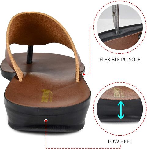 Aerosoft Orthotic Comfortable Split-Toe Flat Slide Casual Summer Vacation Essentials Arch Support Flip Flop Sandals for Women in Saudi Arabia
