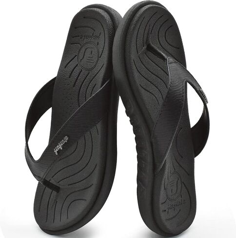 jiajiale Womens Fashion Orthotic Flip Flops للسيدات سهل الارتداء وخفيف الوزن ومريح وسميك ووسادة يوجا وصنادل رفيعة مع دعم قوس التهاب اللفافة الأخمصية in Kuwait