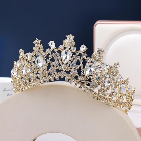 Kamirola Tiaras and Crowns for Women,Tiaras Earrings Necklace, Crystal Bridal Jewelry Set, Costume Party Halloween Prom Pageant Jewelry for Women Girls(TR22) in Kuwait