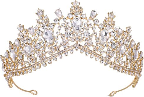 Kamirola Tiaras and Crowns for Women,Tiaras Earrings Necklace, Crystal Bridal Jewelry Set, Costume Party Halloween Prom Pageant Jewelry for Women Girls(TR22) in Kuwait