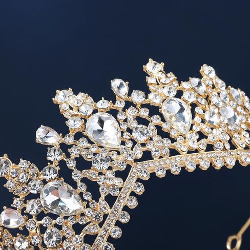 Kamirola Tiaras and Crowns for Women,Tiaras Earrings Necklace, Crystal Bridal Jewelry Set, Costume Party Halloween Prom Pageant Jewelry for Women Girls(TR22) in Kuwait