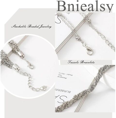 Bniealsy بوهو طبقات القمر مجموعة أساور الذهب كريستال قابل للتكديس قابل للتعديل حجر الراين سلسلة المعصم الشاطئ والمجوهرات للنساء والفتيات في سن المراهقة in Kuwait