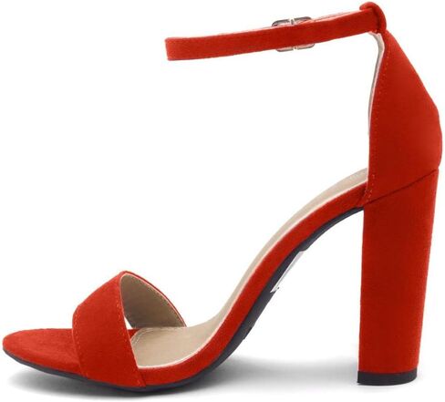 Herstyle Women’s Chunky Block Heels – Open Toe Ankle Strap Sandals, 3.75 Inch High Heels for Wedding, Party & Dressy Occasions – Comfortable Strappy Dress Shoes in Saudi Arabia