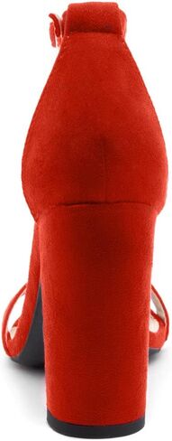 Herstyle Women’s Chunky Block Heels – Open Toe Ankle Strap Sandals, 3.75 Inch High Heels for Wedding, Party & Dressy Occasions – Comfortable Strappy Dress Shoes in Saudi Arabia