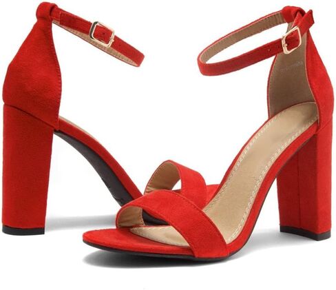 Herstyle Women’s Chunky Block Heels – Open Toe Ankle Strap Sandals, 3.75 Inch High Heels for Wedding, Party & Dressy Occasions – Comfortable Strappy Dress Shoes in Saudi Arabia