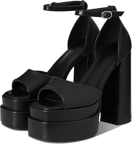 Tscoyuki إمرأة عالية الكعب مكتنزة كتلة مضخة منصة الكعوب للنساء المفتوحة تو الكاحل حزام فستان الحفلات الكعب صندل أحذية in Kuwait