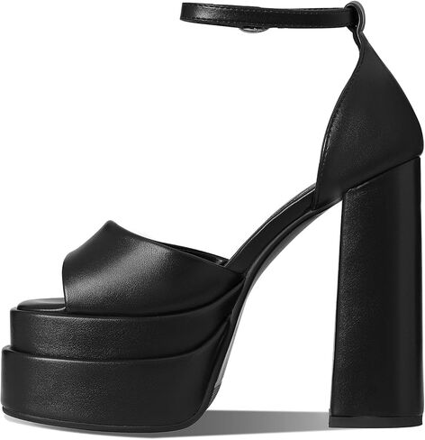 Tscoyuki إمرأة عالية الكعب مكتنزة كتلة مضخة منصة الكعوب للنساء المفتوحة تو الكاحل حزام فستان الحفلات الكعب صندل أحذية in Kuwait