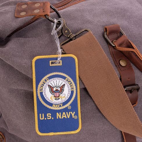 US Navy Luggage Tag Seal Embroidered Luggage Tag Bag (Luggage - U.S. Navy w/Seal) in Saudi Arabia