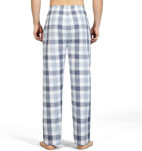 HomyComy Men's Pajama Pants Soft Sleep Pants Pajama Bottoms Cotton Lounge Pants with Pockets in Kuwait