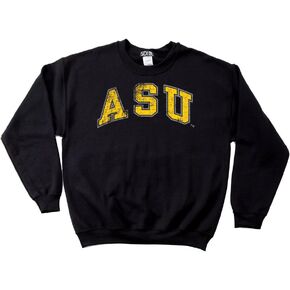 NCAA Appalachian State Mountaineers 50/50 Blended 8-Ounce Vintage Arch Crewneck Sweatshirt
