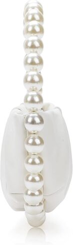 حقيبة يد CARIEDO Pearl ناعمة ذات طيات للوجه وحقيبة مسائية متقدمة للحفلات الراقصة ومحفظة العروس ومحفظة للهاتف in Kuwait