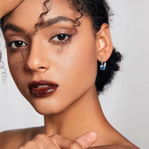 السيدات 1 قيراط الماس قلادة الأقراط 18K مطلية بالذهب زركون معلقة رافعة أقراط الزفاف الفتيات والنساء مجوهرات الأزياء in Kuwait