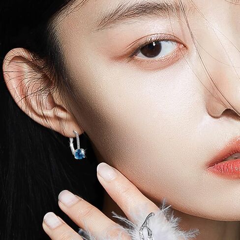 السيدات 1 قيراط الماس قلادة الأقراط 18K مطلية بالذهب زركون معلقة رافعة أقراط الزفاف الفتيات والنساء مجوهرات الأزياء in Kuwait