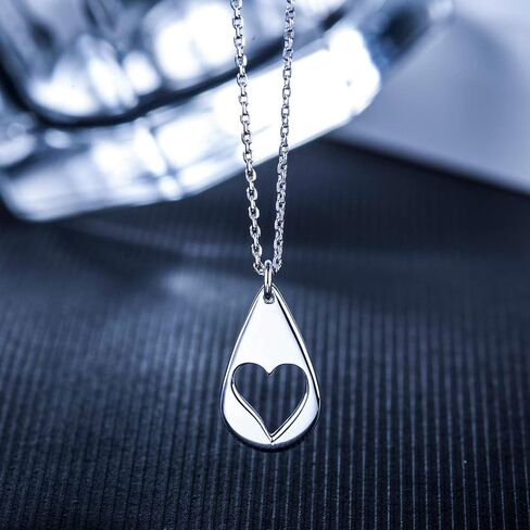 CHICLOVE Mother Daughter Jewelry Sets for Two, Cutout Heart Necklaces, 2 Sterling Silver Necklaces in Saudi Arabia
